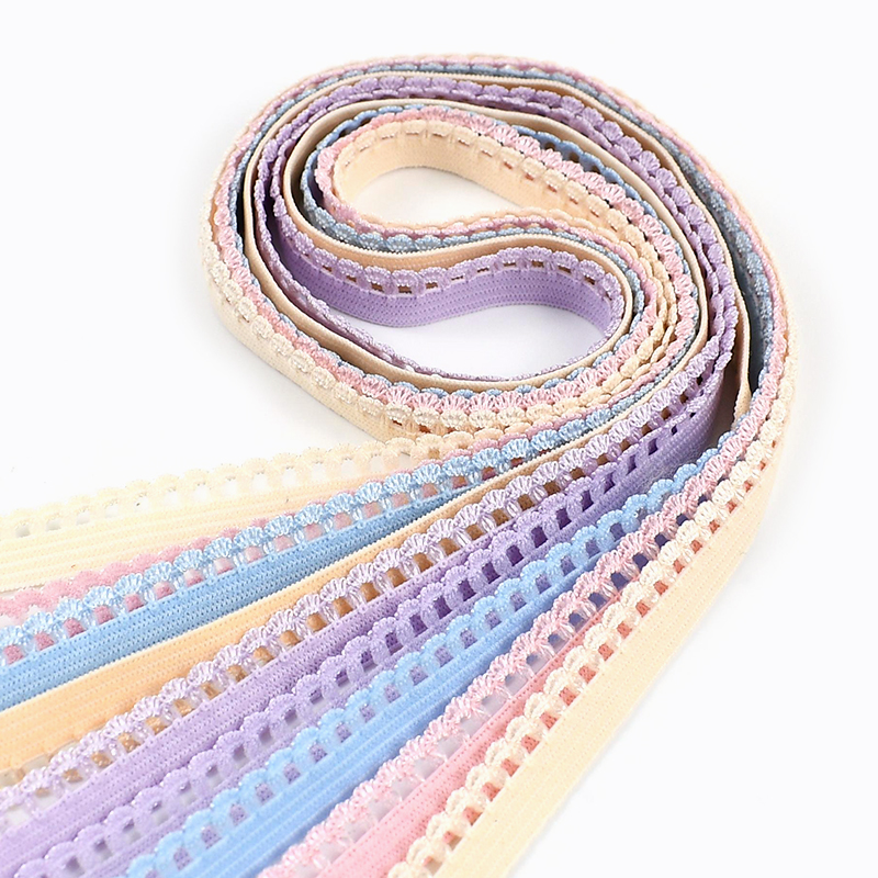 Lace Ribbon Trim - 2-20Meters 10mm Colored Elastic Band for