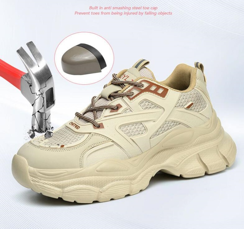 Guipure Lace Panel - Women's lightweight safety shoes steel toe