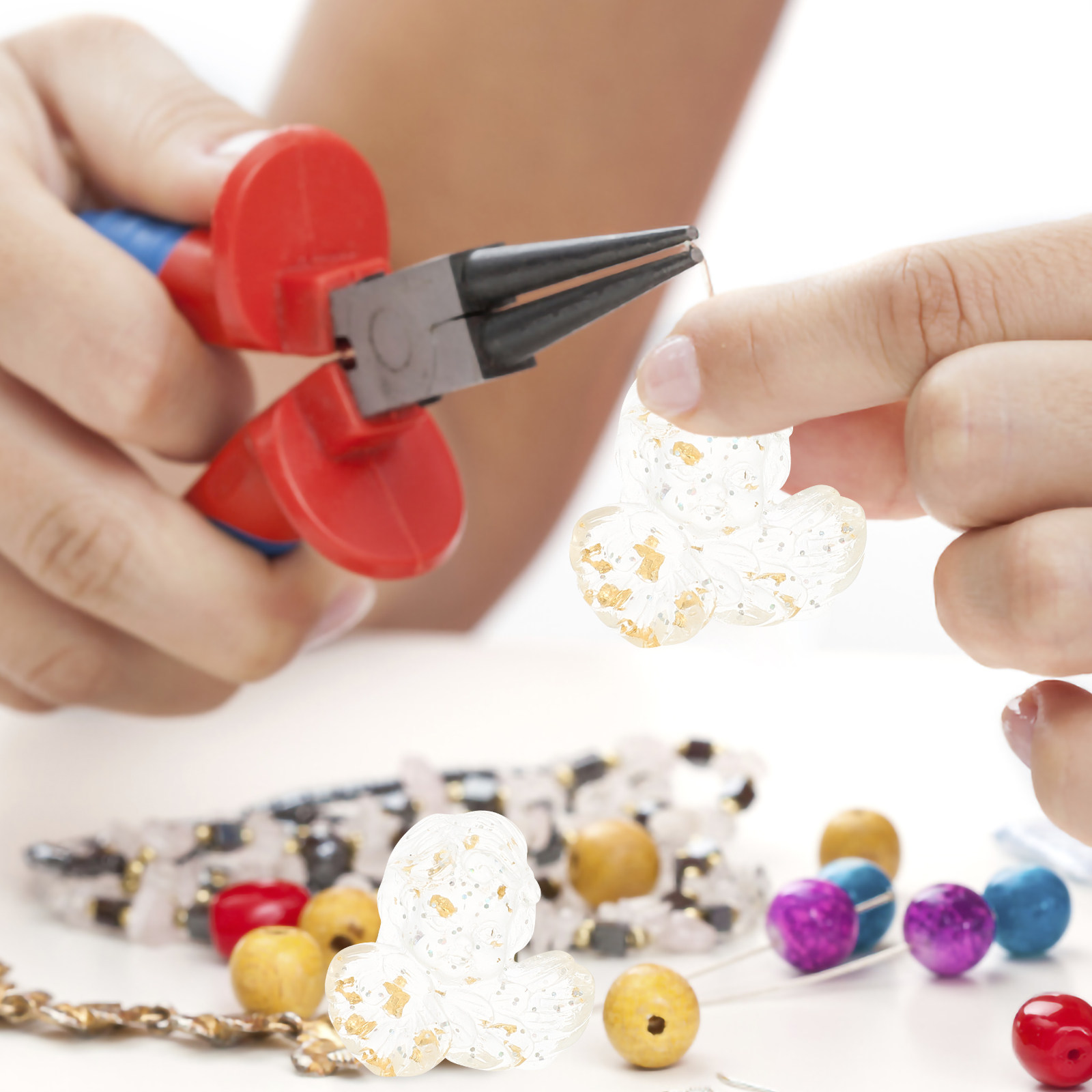 Embellishment Crafts - 24Pcs Resin Accessories Miniature Angel Charms