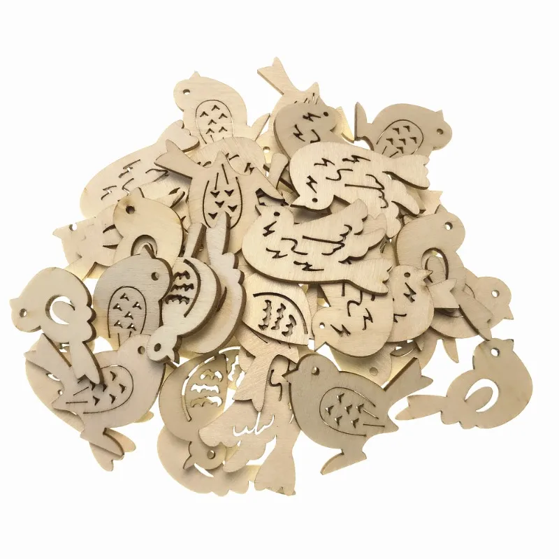 50pcs Wooden Bird Pattern DIY  - Embellishments For Scrapbooking recensie en prijs