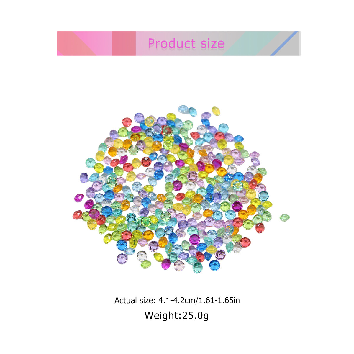 4.5mm Colorful Acrylic Diamond - Embellishment Crafts recensie en prijs