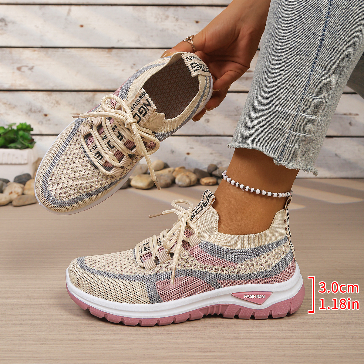 New women's vulcanized shoes,  - Guipure Lace Panel recensie en prijs