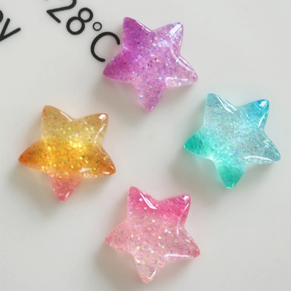 10PCS Gradient Star Series Res - Christmas Craft Embellishment recensie en prijs
