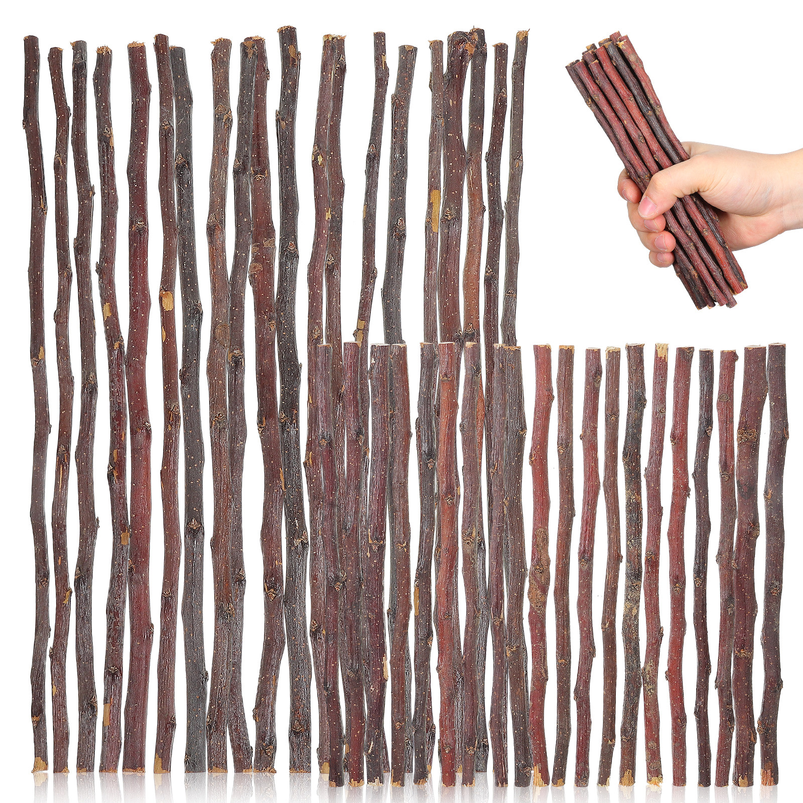 40Pcs DIY Wooden Sticks Natura - Embellishment Crafts recensie en prijs