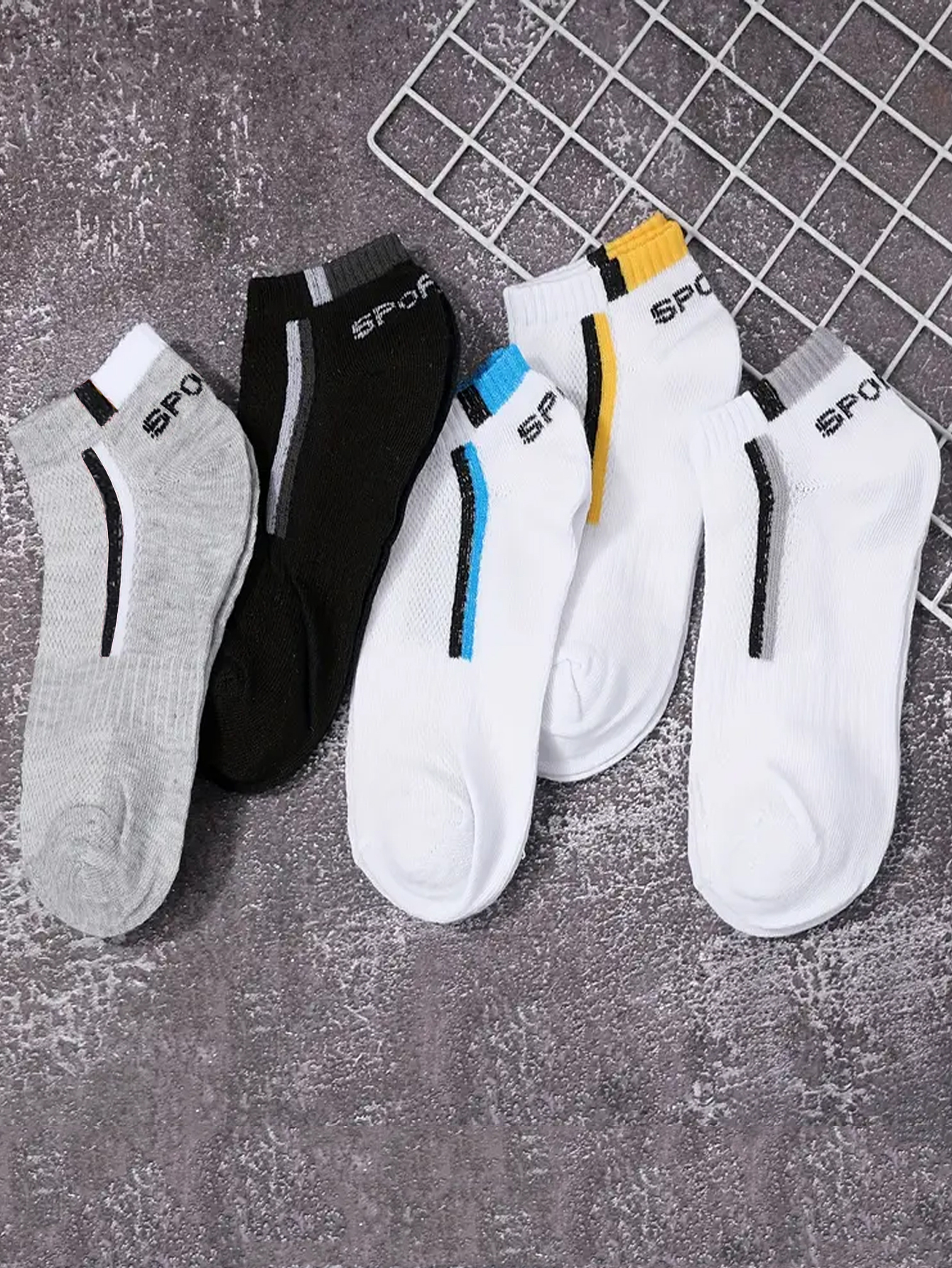 5Pair Men's Anti-Slip Ankle Bo - Embellish Knit recensie en prijs