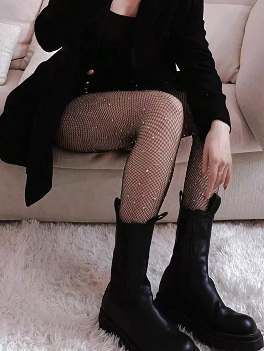 Women's Sheer Rhinestone Fishn - Crystal Mesh Fabric recensie en prijs