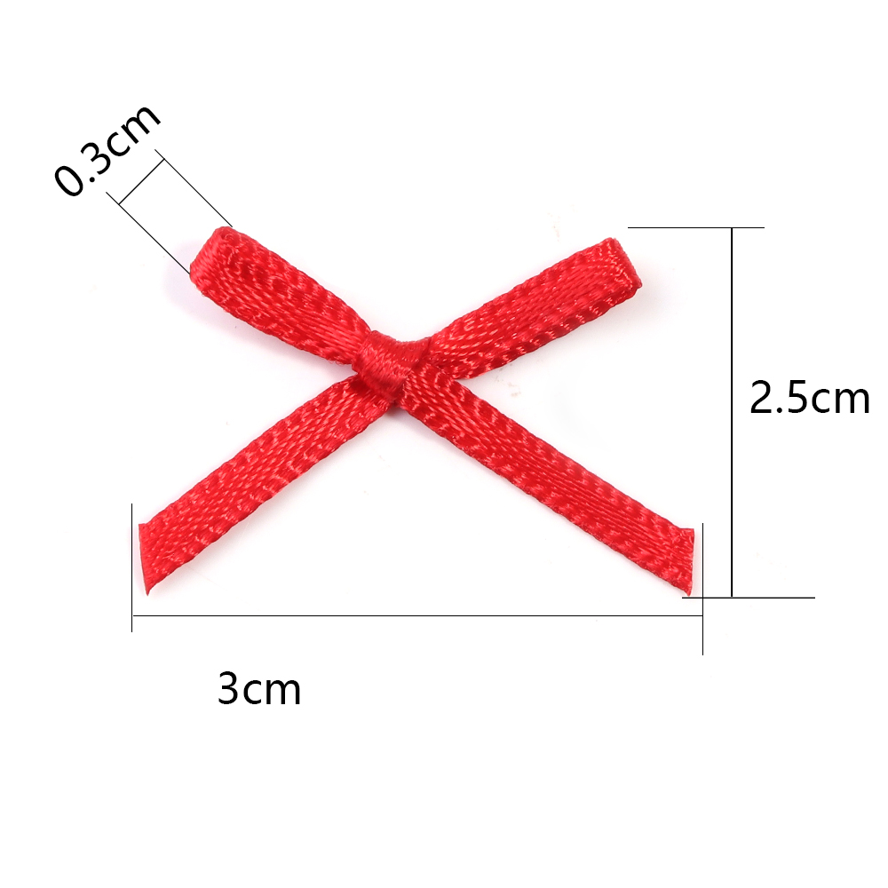 50Pcs 2.5x3cm Ribbons Mini Sat - Christmas Craft Embellishment recensie en prijs