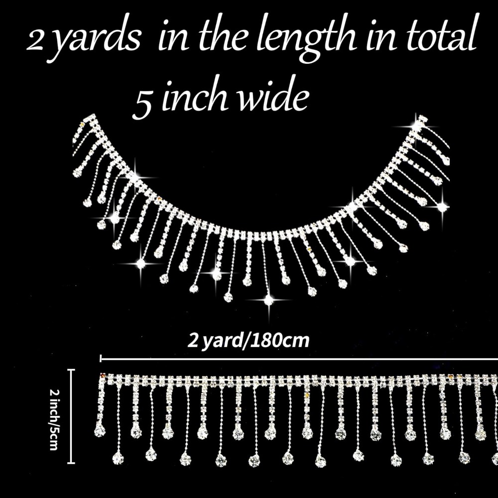 2 Yards Rhinestone Fringe Trim - Beaded Trim Fringe recensie en prijs