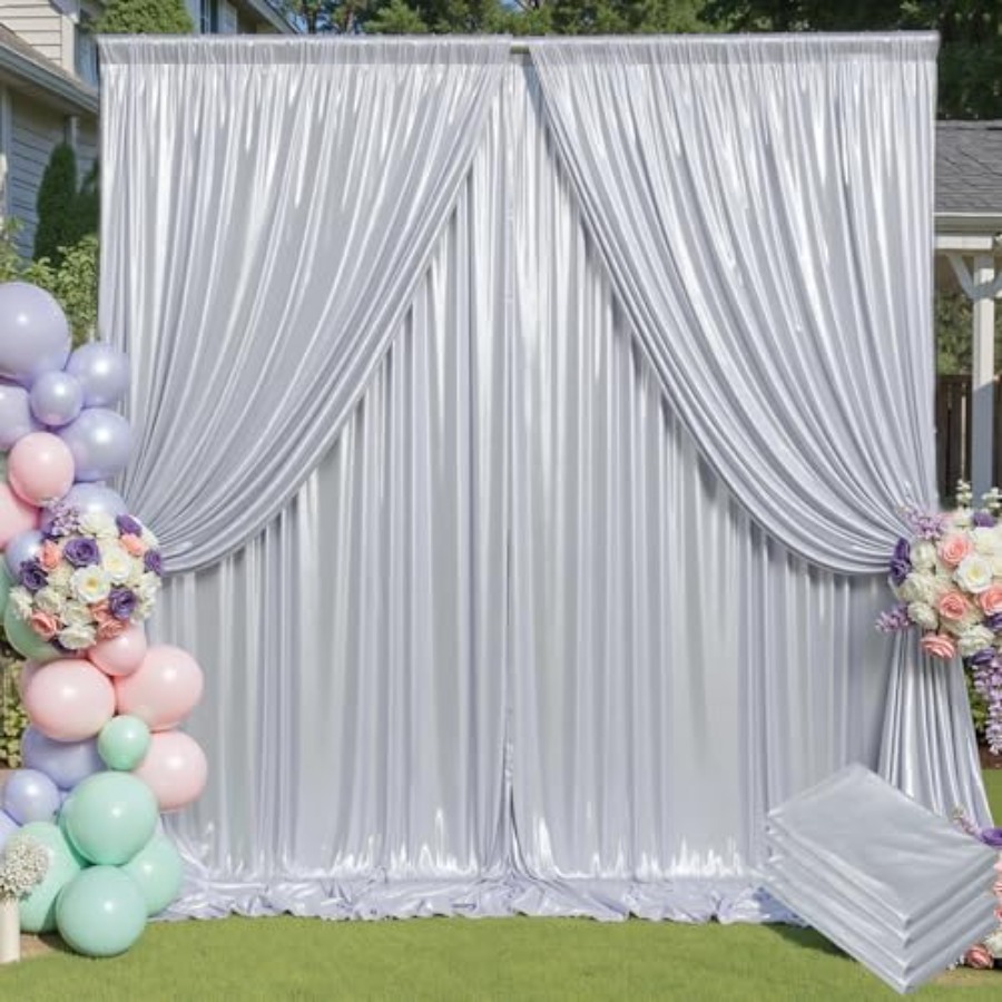 Parties and weddings: silver s - Sequin Fabric Panel recensie en prijs