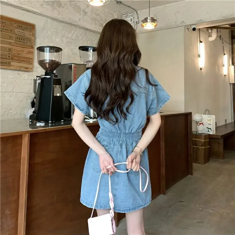New Sweet Women Denim Short Dr - Embellish Knit recensie en prijs