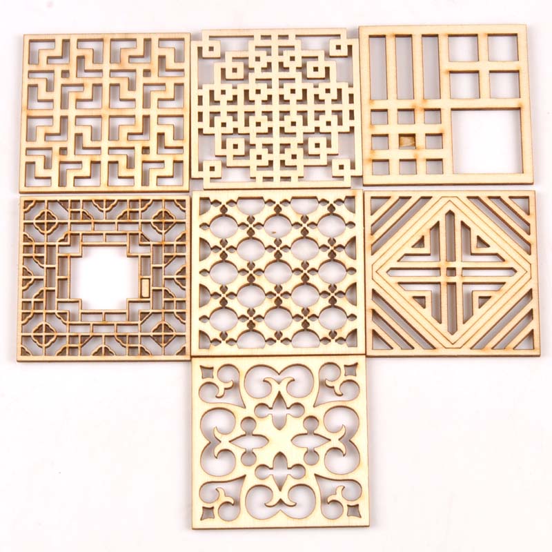 5Pcs/set Wood Handicraft hollo - Embellishments For Scrapbooking recensie en prijs