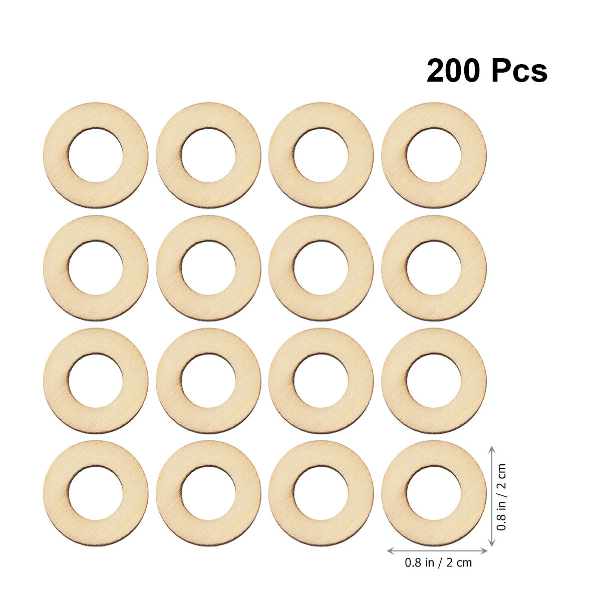 200Pcs Wood Chip Embellishment - Christmas Craft Embellishment recensie en prijs