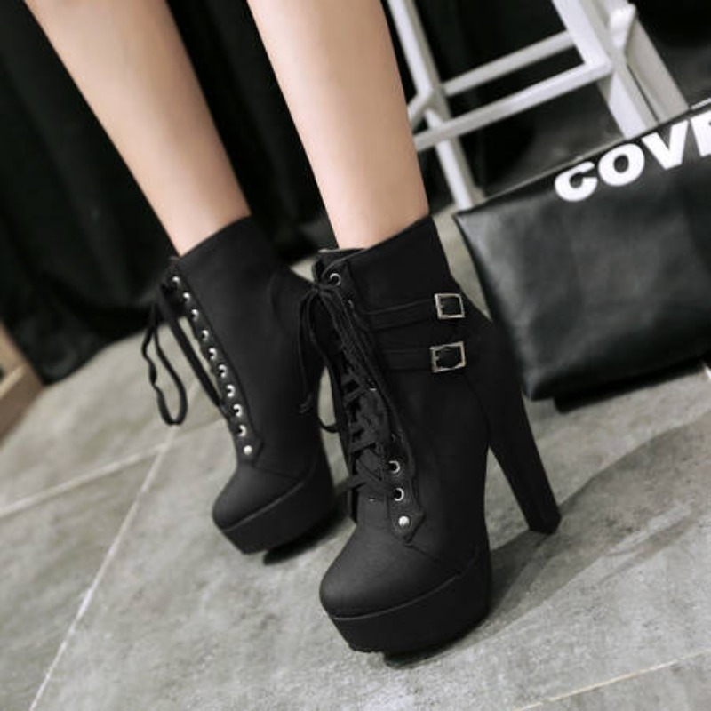 Winter Women Platform Ankle Bo - Guipure Lace Panel recensie en prijs