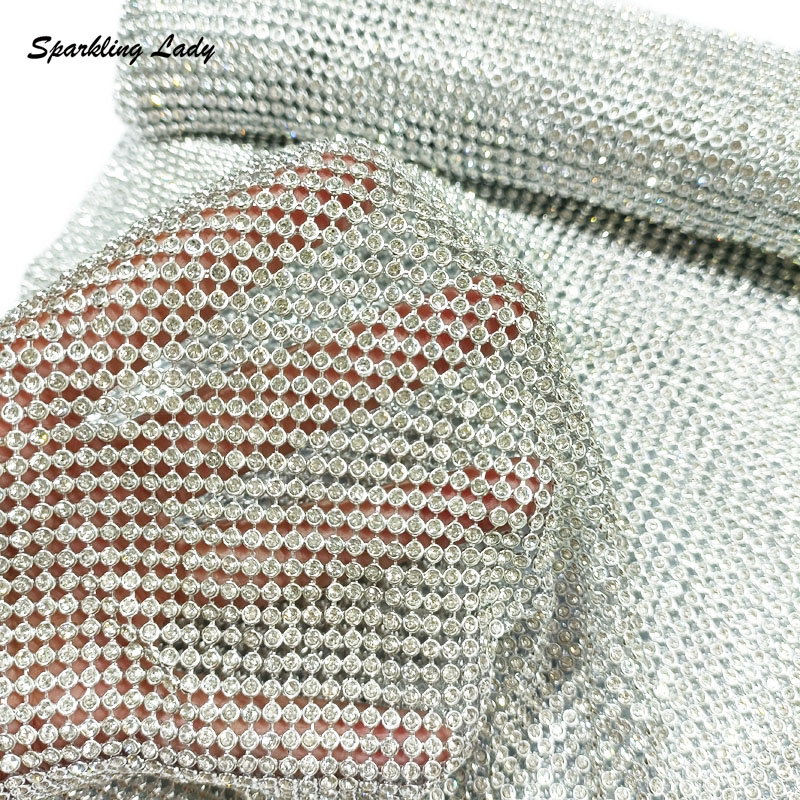 3MM Fashion Metal Rhinestone F - Crystal Mesh Fabric recensie en prijs