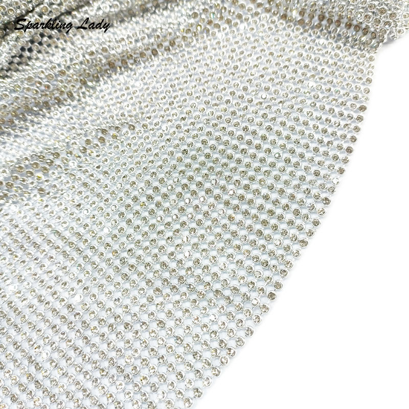 3MM Fashion Metal Rhinestone F - Crystal Mesh Fabric recensie en prijs