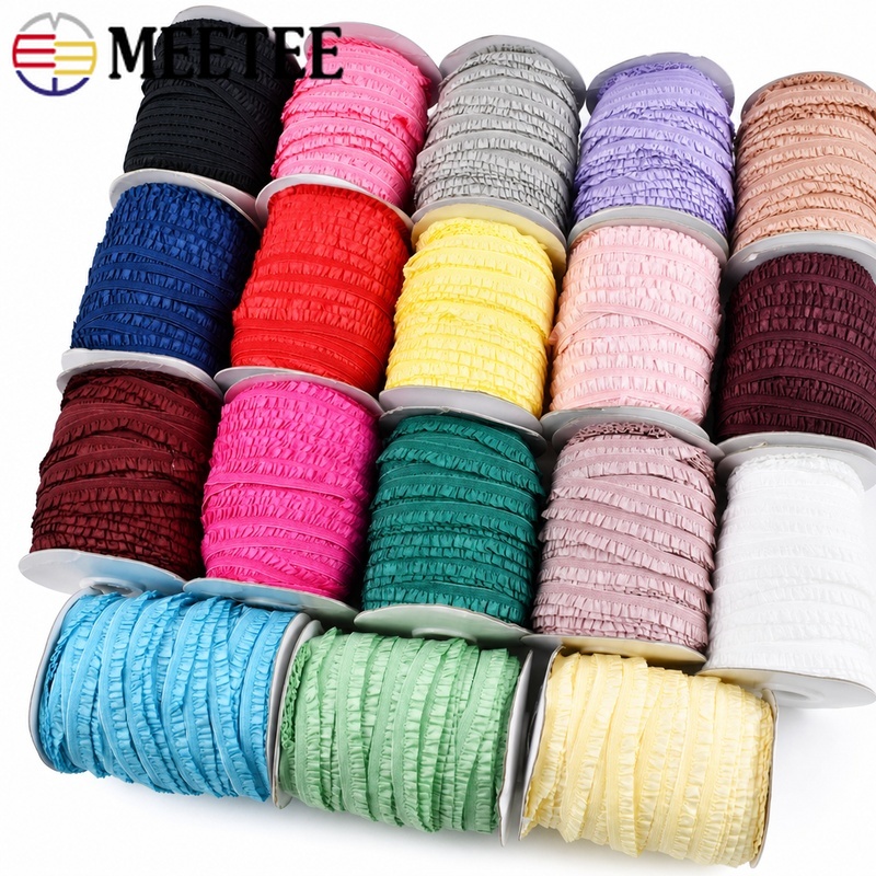5/10/20M 15mm Ruffle Elastic R - Lace Ribbon Trim recensie en prijs