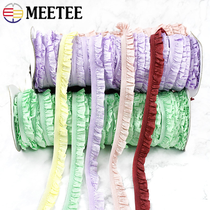 5/10/20M 15mm Ruffle Elastic R - Lace Ribbon Trim recensie en prijs