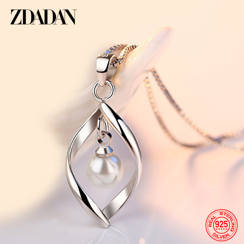 ZDADAN 925 Sterling Silver Hol - Pearl Trim Chain recensie en prijs