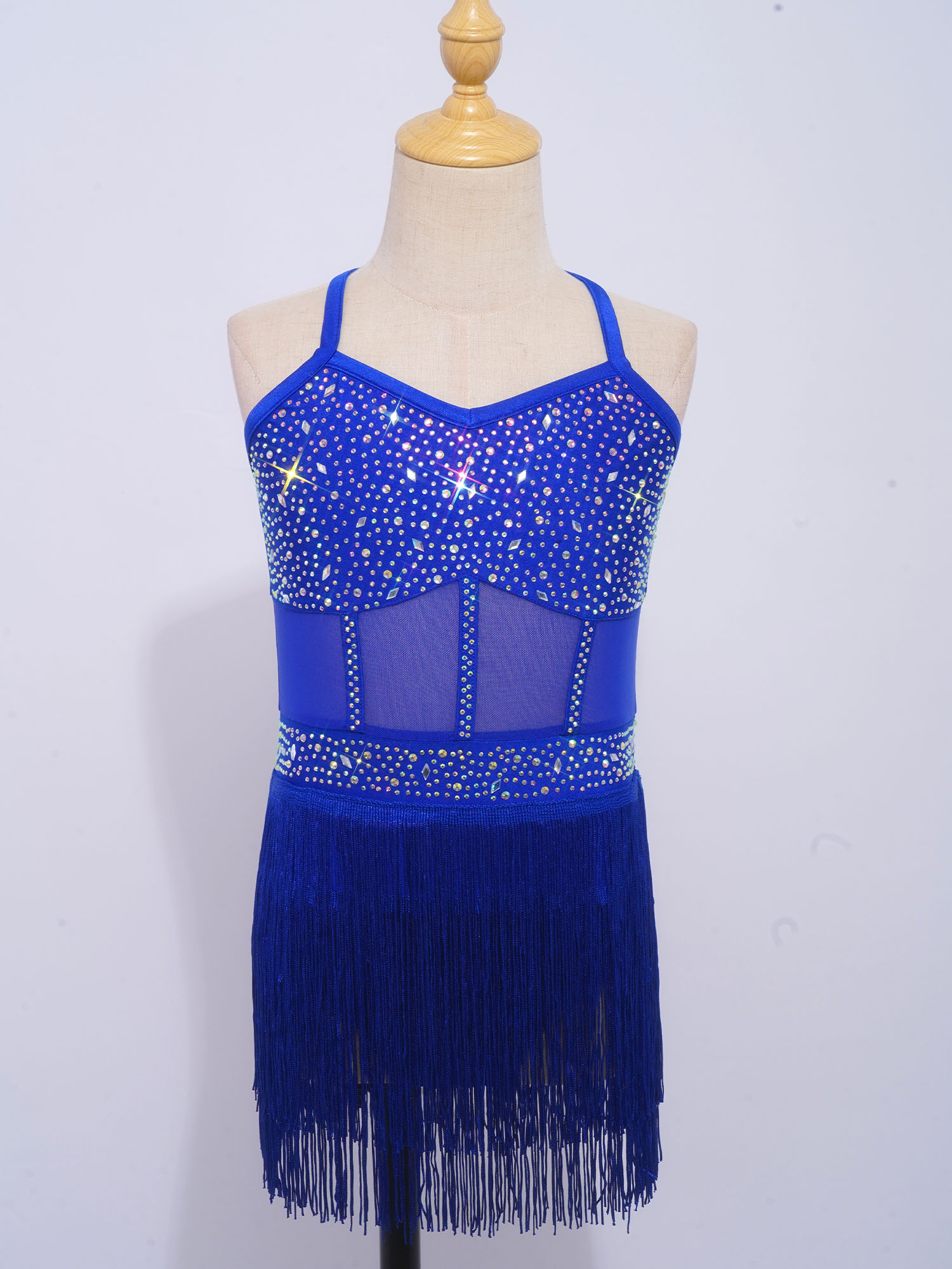 Kids Girls Latin Cha-cha Samba - Rhinestone Banding Trim recensie en prijs