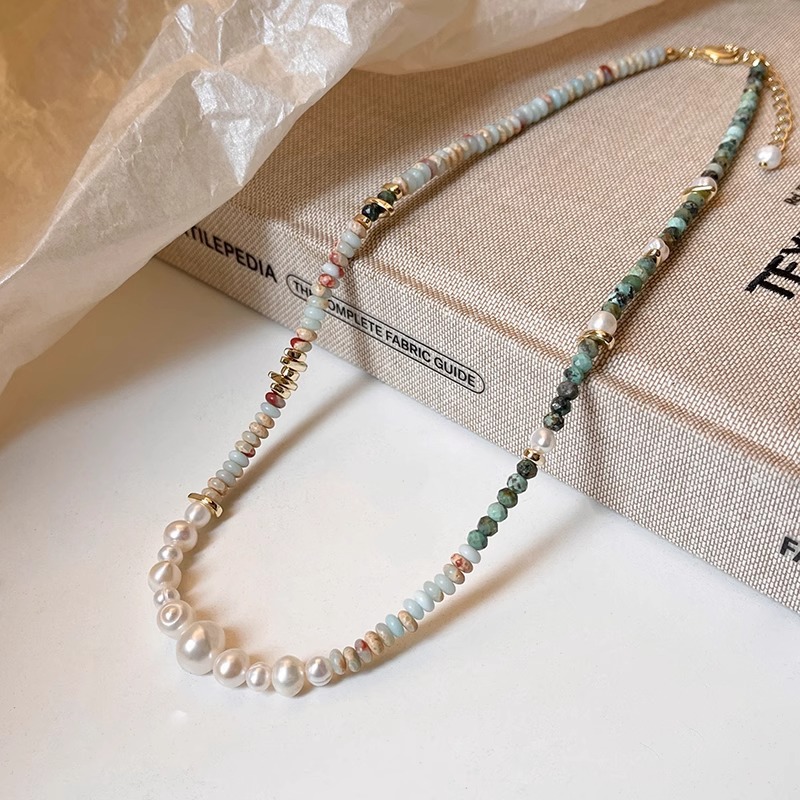 New Arrival Trendy Mixed Color - Pearl Trim Chain recensie en prijs