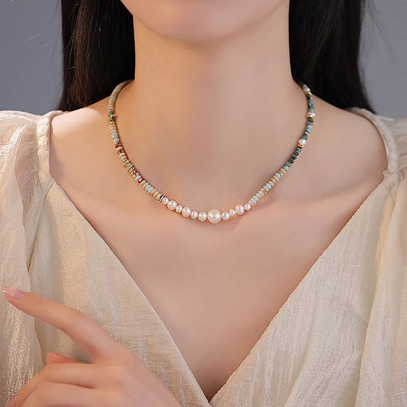 New Arrival Trendy Mixed Color - Pearl Trim Chain recensie en prijs