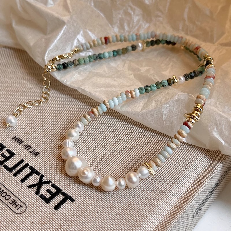 New Arrival Trendy Mixed Color - Pearl Trim Chain recensie en prijs