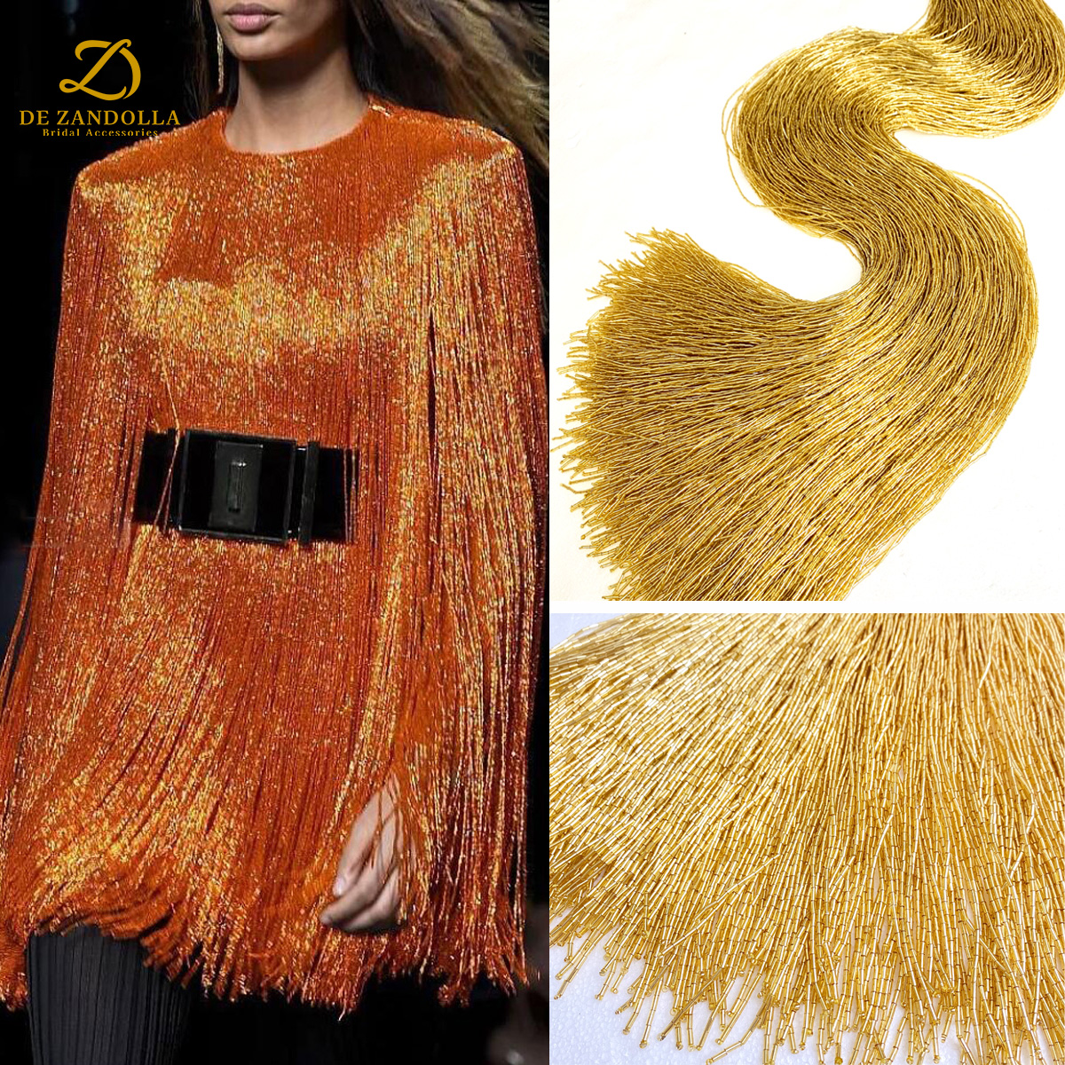 100cm Length Gold Red Crystal  - Beaded Trim Fringe recensie en prijs