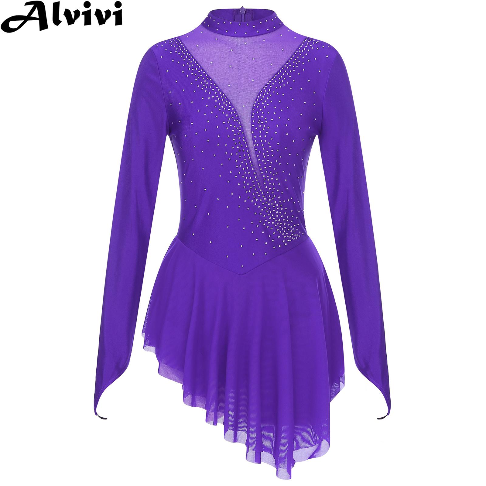 Women Figure Ice Skating Gymna - Rhinestone Banding Trim recensie en prijs