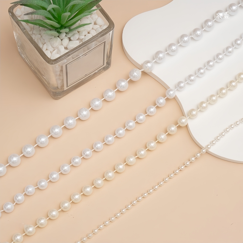 2/5m ABS Imitation Pearl Bead  - Pearl Trim Chain recensie en prijs