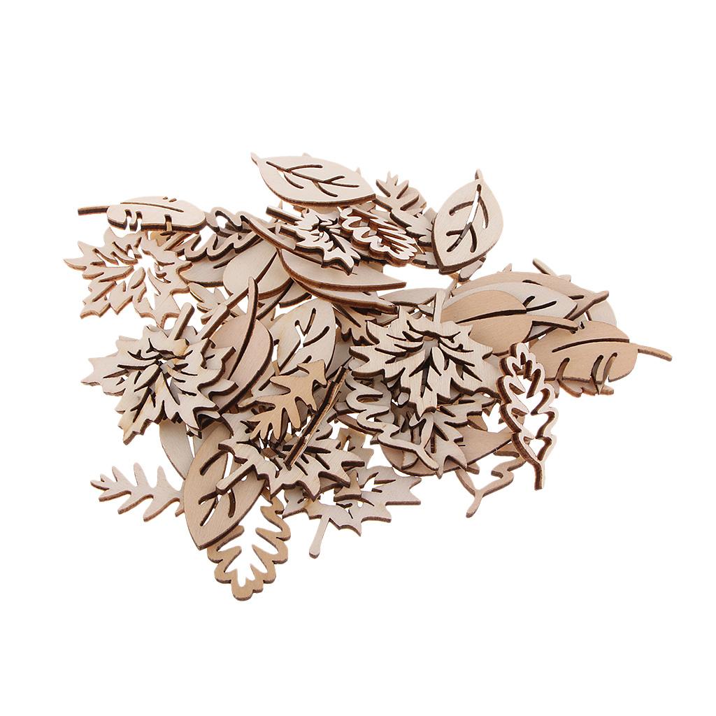50 Pieces Wooden Leaves Embell - Christmas Craft Embellishment recensie en prijs