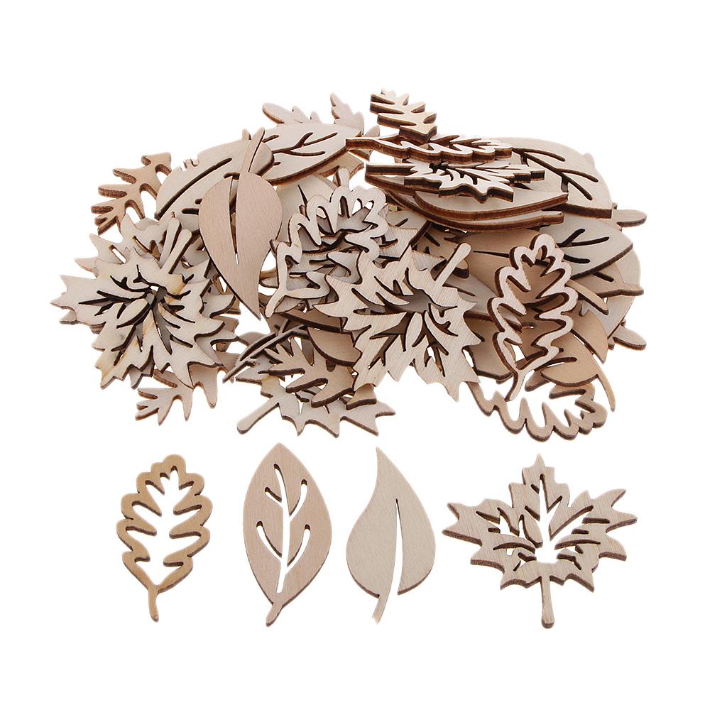 50 Pieces Wooden Leaves Embell - Christmas Craft Embellishment recensie en prijs