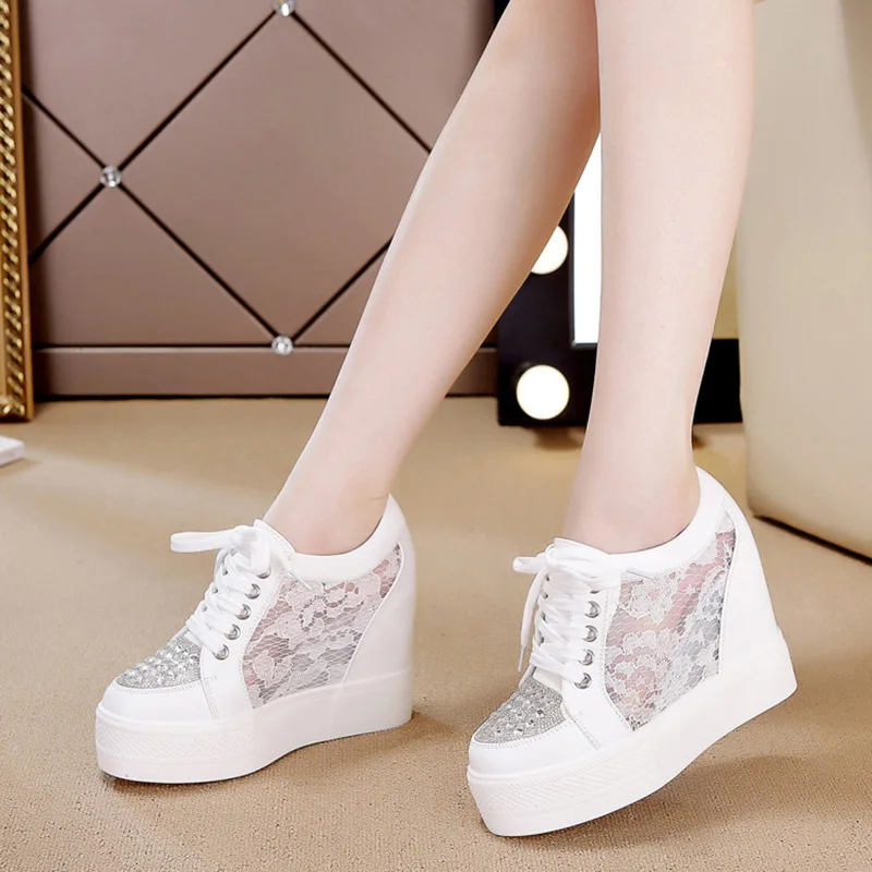 Fashion Sneakers Women Platfor - Crystal Mesh Fabric recensie en prijs