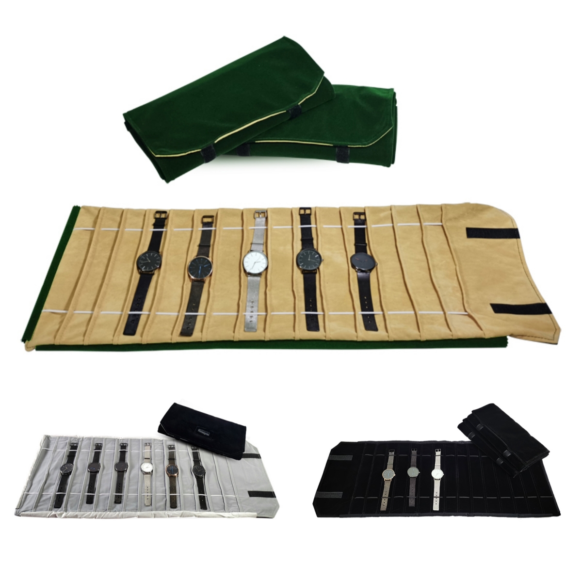 Velvet Watch Roll Bag Jewelry  - Velvet Ribbon Roll recensie en prijs