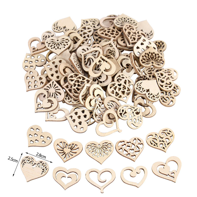 50/100pcs Hollowed Heart Patte - Embellishments For Scrapbooking recensie en prijs