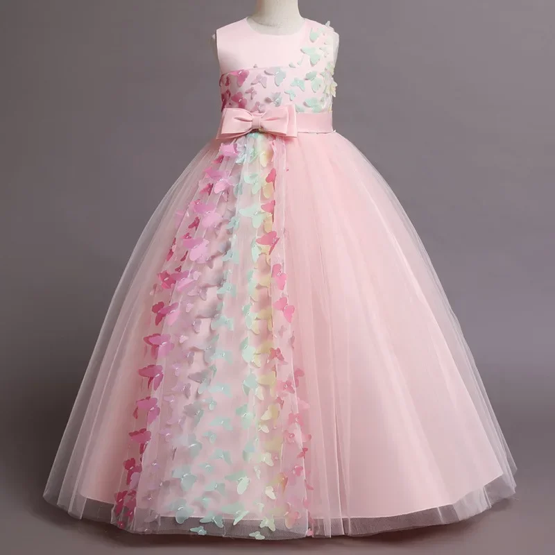 Fashion Bow Flower Girl Dresse - Lace Ribbon Trim recensie en prijs
