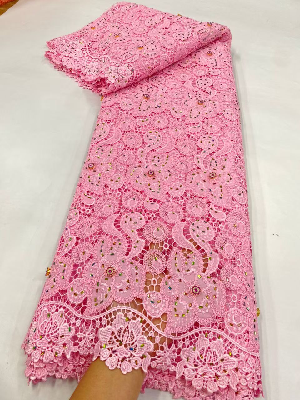 Latest Cord Guipure Lace Fabri - Crystal Mesh Fabric recensie en prijs