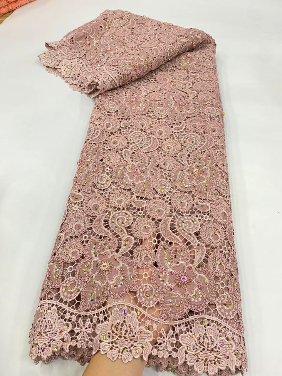 Latest Cord Guipure Lace Fabri - Crystal Mesh Fabric recensie en prijs