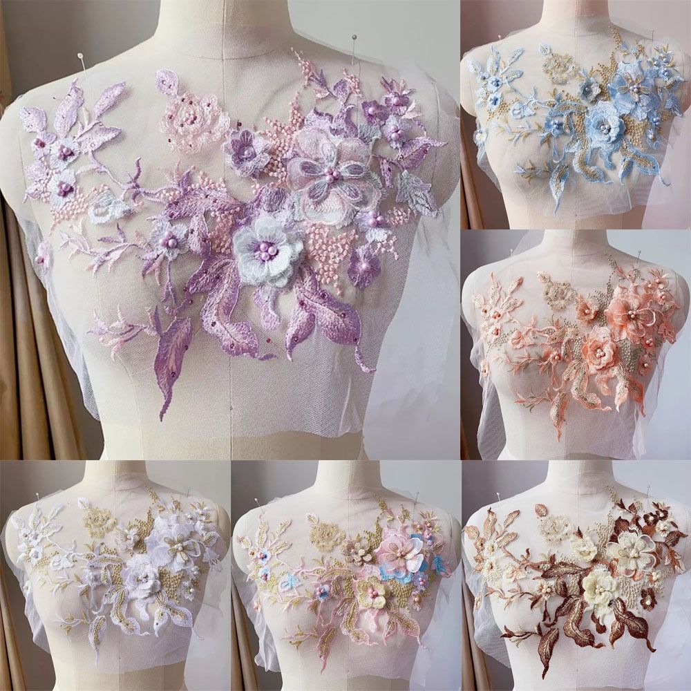 3D Flowers Beaded Lace Fabrics - Embellishments For Scrapbooking recensie en prijs