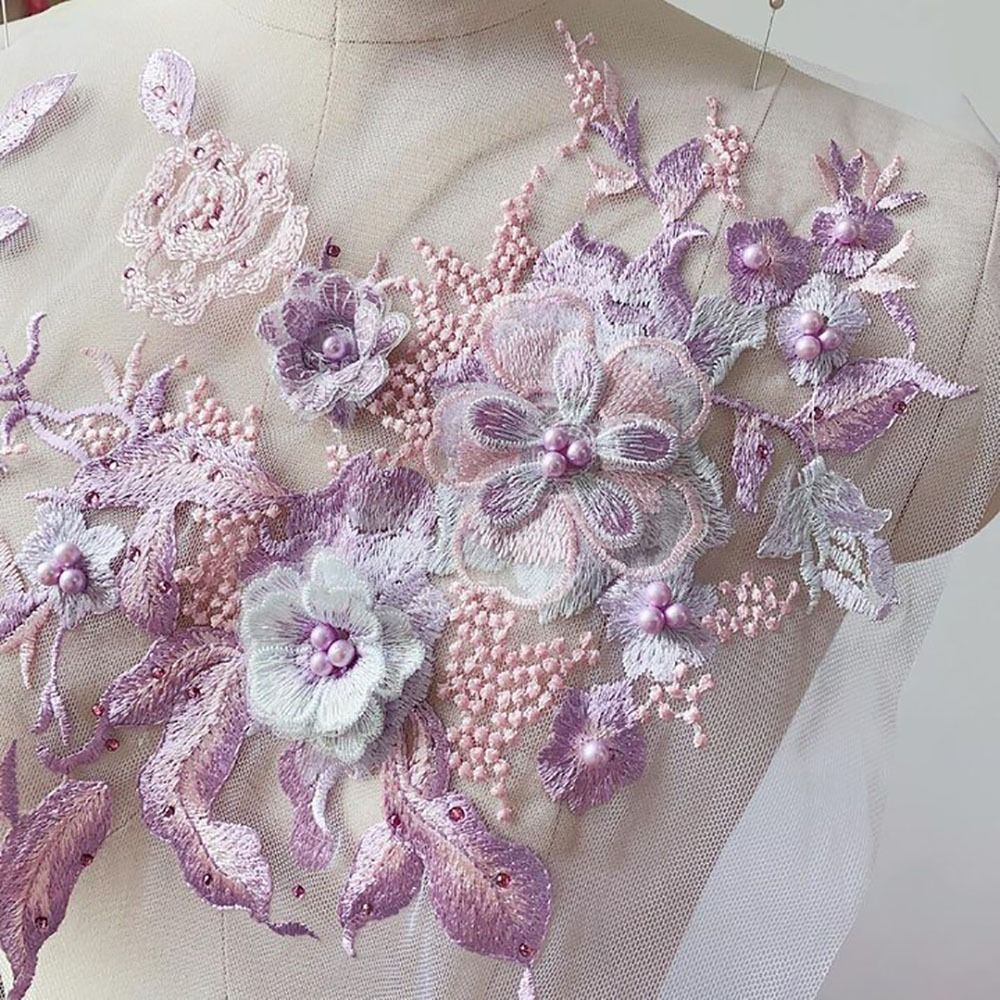 3D Flowers Beaded Lace Fabrics - Embellishments For Scrapbooking recensie en prijs