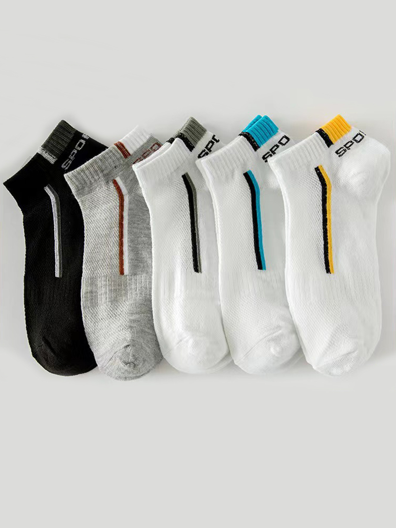 5/40 Pairs Mens Ankle Boat Soc - Embellish Knit recensie en prijs