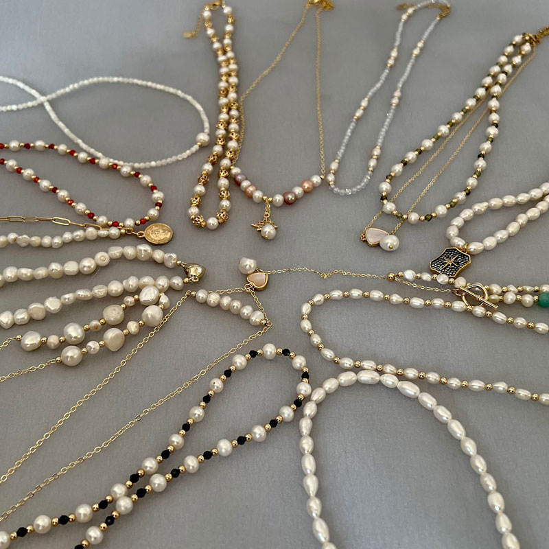 Multiple Styles Natural Freshw - Pearl Trim Chain recensie en prijs