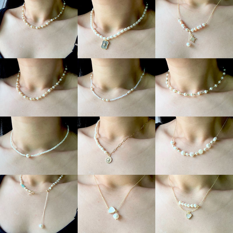 Multiple Styles Natural Freshw - Pearl Trim Chain recensie en prijs