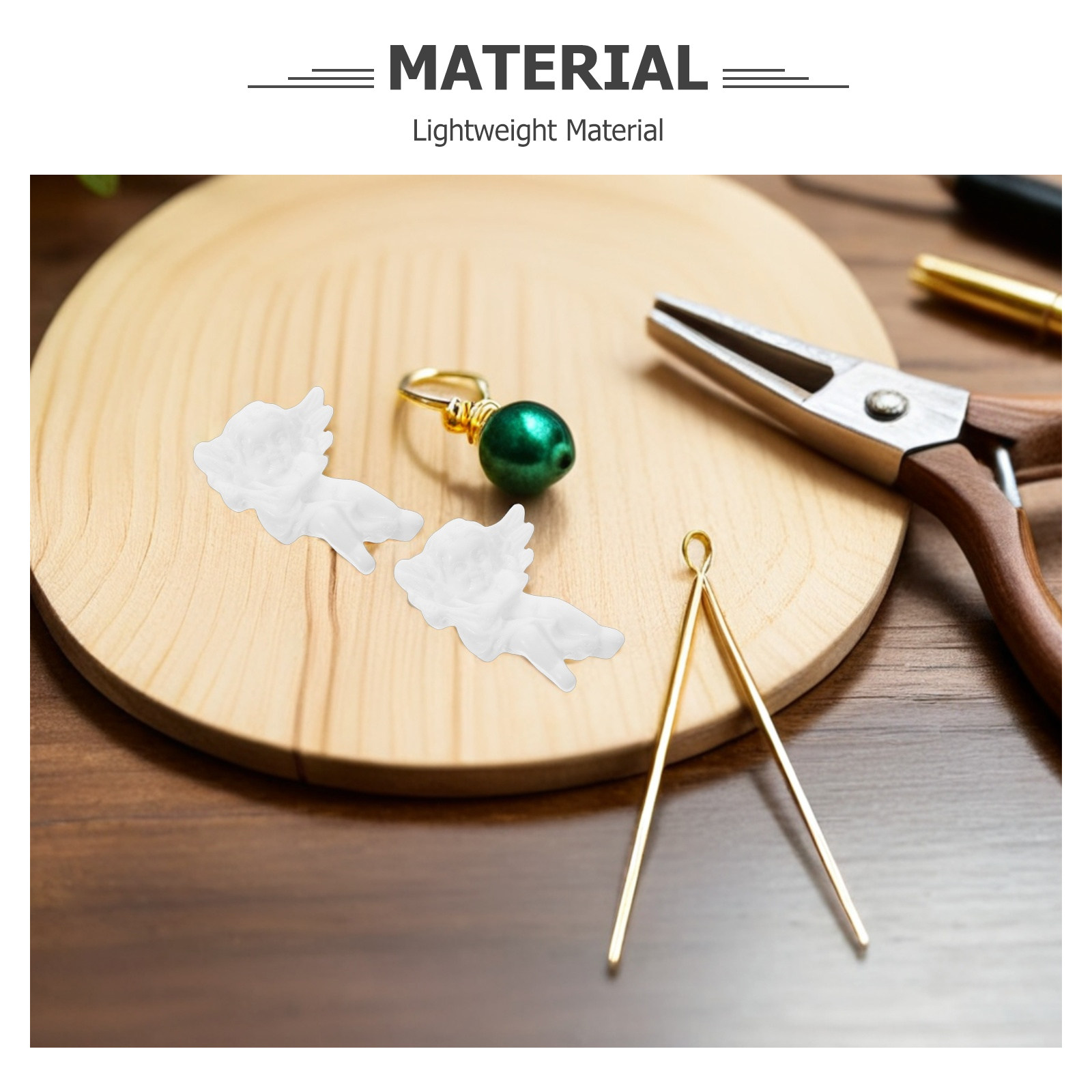 100Pcs Resin Angel Miniatures  - Christmas Craft Embellishment recensie en prijs