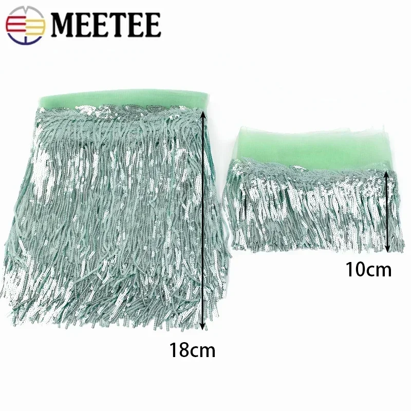 2/5/10Yards Sequin Embroidery  - Beaded Trim Fringe recensie en prijs
