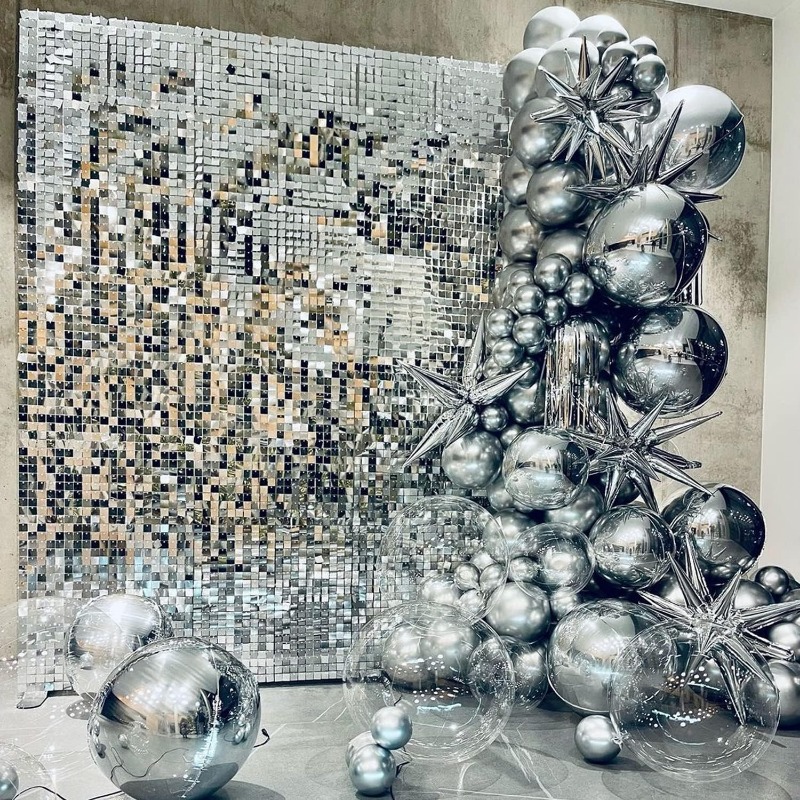 12/16/18/24PCS Shimmer Wall Ba - Sequin Fabric Panel recensie en prijs