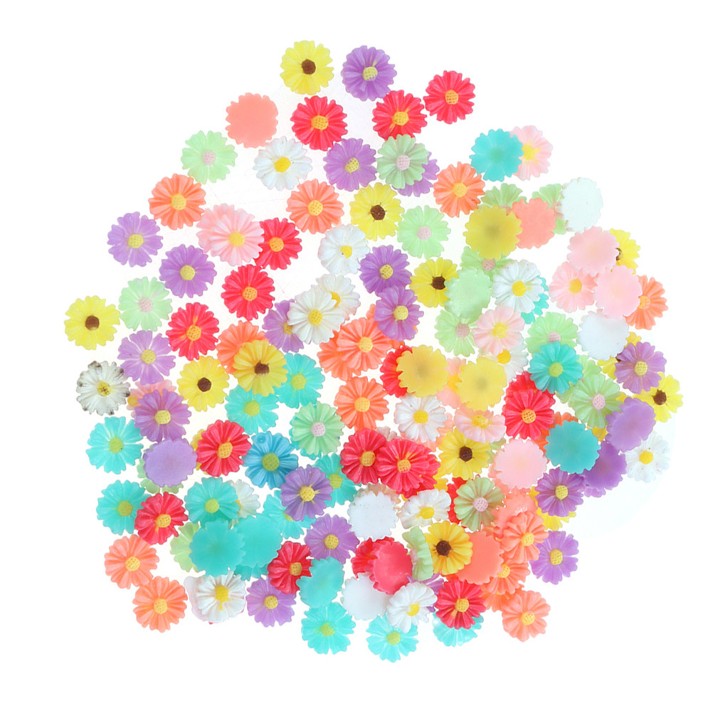 50Pcs 9Mm Small Daisy Resin Fl - Embellishment Crafts recensie en prijs