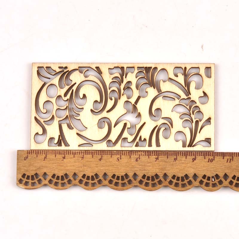5Pcs Hollow Lace Wood Crafts F - Embellishments For Scrapbooking recensie en prijs