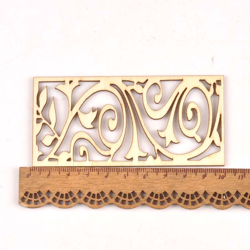5Pcs Hollow Lace Wood Crafts F - Embellishments For Scrapbooking recensie en prijs