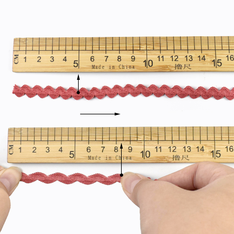 5/10/20M 10mm Wave Edge Elasti - Lace Ribbon Trim recensie en prijs