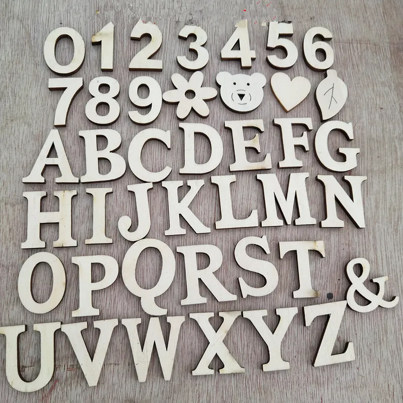 Self-sticking Wooden 0-9 Numbe - Embellishments For Scrapbooking recensie en prijs